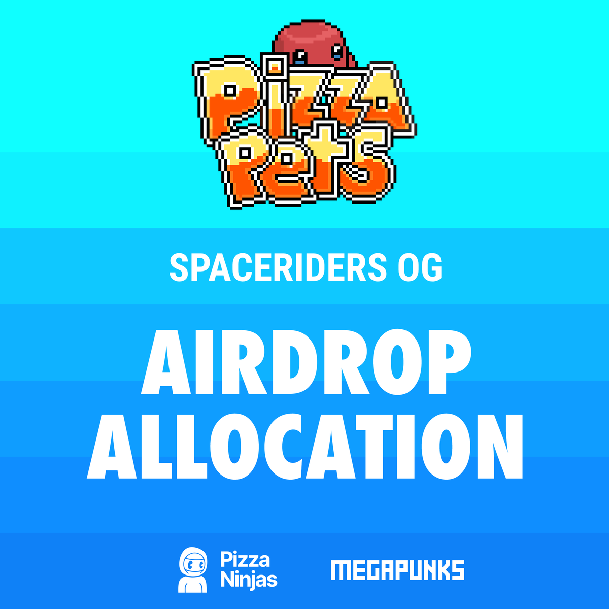 We’ve secured an allocation for our community <a href="/SpaceRidersXYZ/">Space Riders</a> OG Pass!

Thrilled to announce a collaboration with <a href="/pizzaninjas/"></a> &amp; <a href="/MegaPunks_BTC/">MegaPunks</a> on their upcoming <a href="/Pizza_Pets/">Pizza Pets Game</a> airdrop.