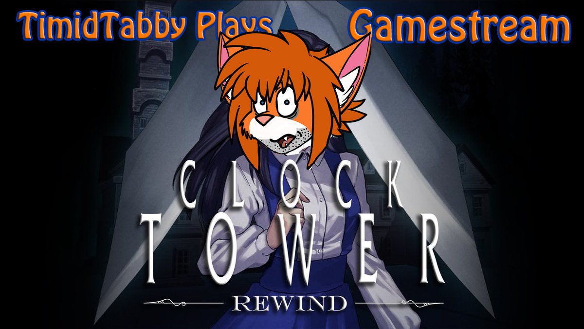 TimidTabby's tweet photo. https://t.co/WChEaX0GoA

The cat is diving head first into a horror retro classic...kind of...#clocktowerrewind 

Will #timidtabbyplays survive the #scissorman ?

Happy Halloween everybody! https://t.co/J7OTZ1D8YM