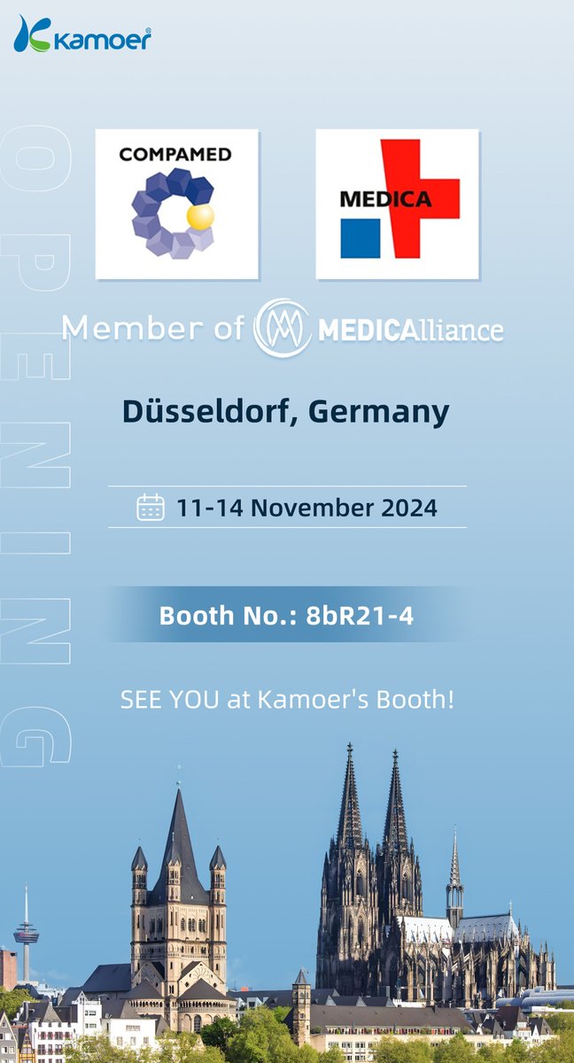 kamoerpump's tweet photo. 📷Discover Kamoer Micro Pumps—Peristaltic Pumps, Diaphragm Pumps, Lab Pumps! Join us at MEDICA 2024 from November 11-14 #Kamoer #MEDICA2024 #Peristalticpump #Diaphragmpump #MedicalExpo #Micropump https://t.co/7vF4YUFO0F