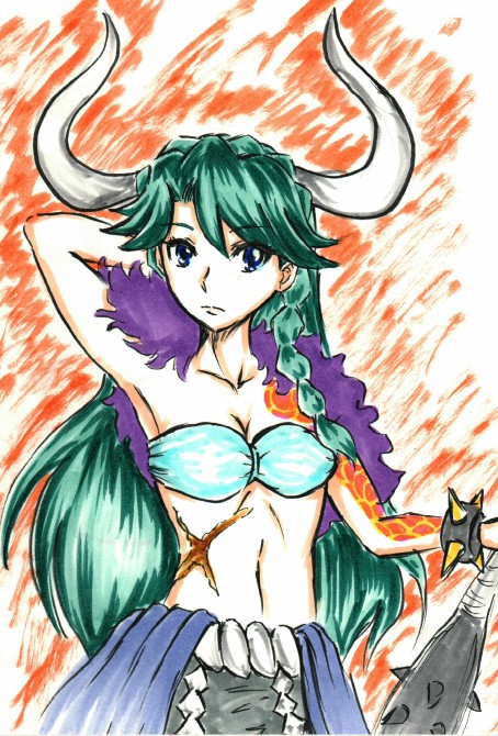 モリガン・アーンスランド 「ハロウィン未練過去絵。 」|沖庵のイラスト