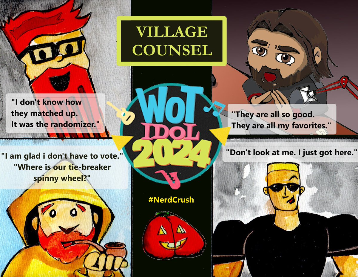 Elder Spudmonkey (@co_gorsegners) on Twitter photo #WoTtober - Day 31 - Counsel
Our ‘Unnatural’ Village counsel.
#WoTIdol #TwitterOfTime
Credit again for @memo113 Chibi design as well as <a href="/robchristianson/">Rob the Designer #SaveWoT</a> ‘Lauren caricature’. Oh, and Lauren’s WoTIdol Logo. #WoTtober - Day 31 - Counsel
Our ‘Unnatural’ Village counsel.
#WoTIdol #TwitterOfTime
Credit again for @memo113 Chibi design as well as <a href="/robchristianson/">Rob the Designer #SaveWoT</a> ‘Lauren caricature’. Oh, and Lauren’s WoTIdol Logo.