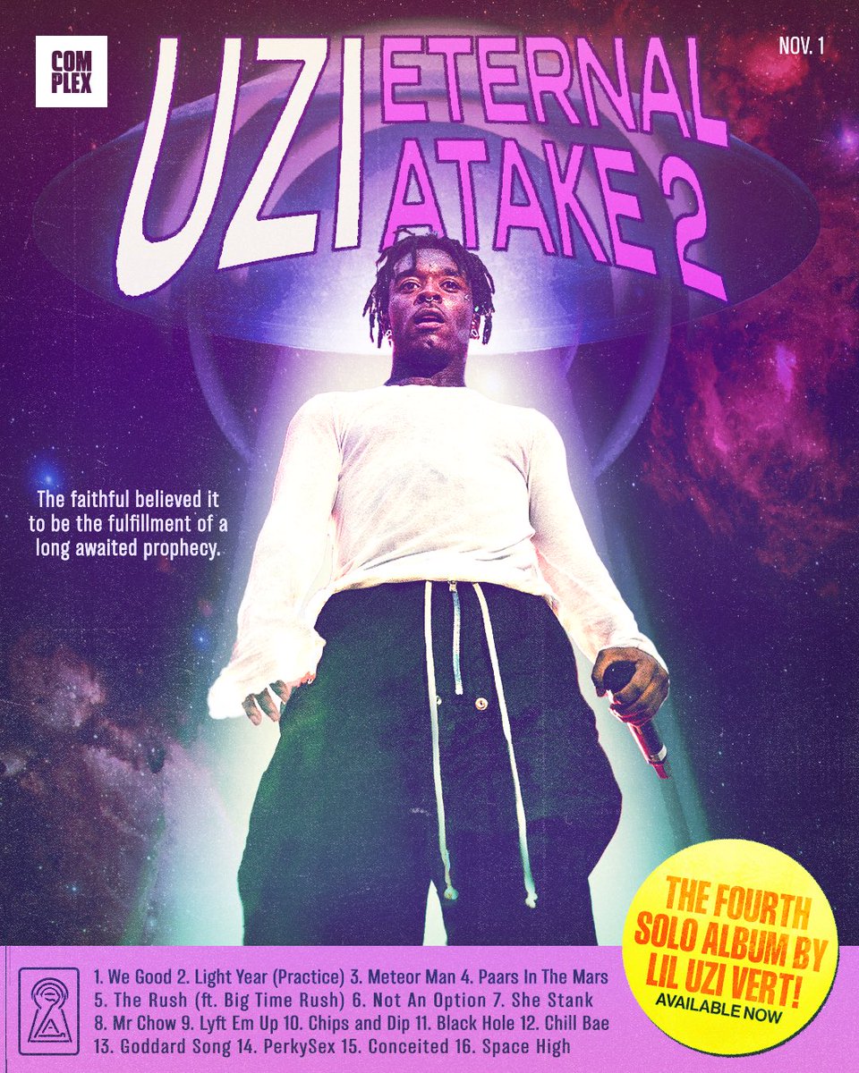 LIL UZI VERT
ETERNAL ATAKE 2
OUT NOW