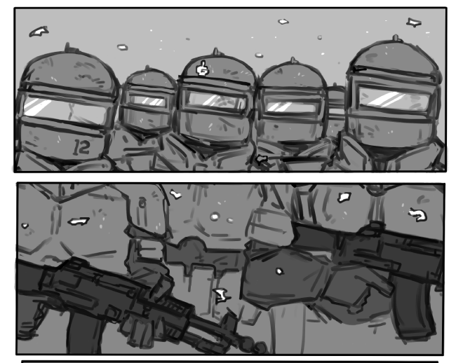 ちゃんと漫画っぽい、偉い。 