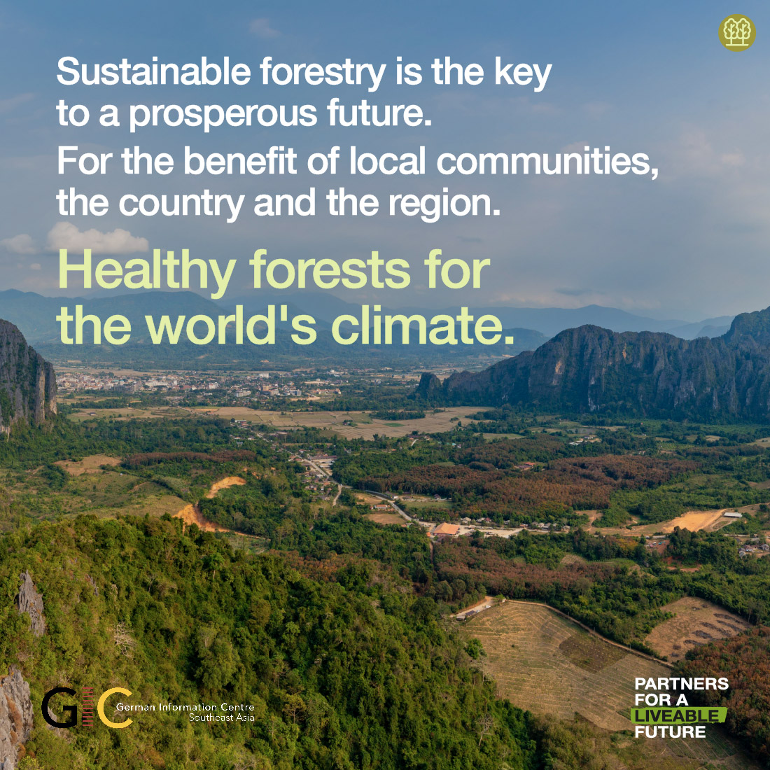 GermanyInSEAsia's tweet photo. 🌳 Which region is crucial to the world's ecological balance? #SoutheastAsia
The 🇩🇪🇪🇺#ProFEB initiative in 🇱🇦 helps safeguard this natural treasure. It promotes sustainable land use, combats #deforestation & improves livelihoods especially of #women & minorities. #LiveableFuture