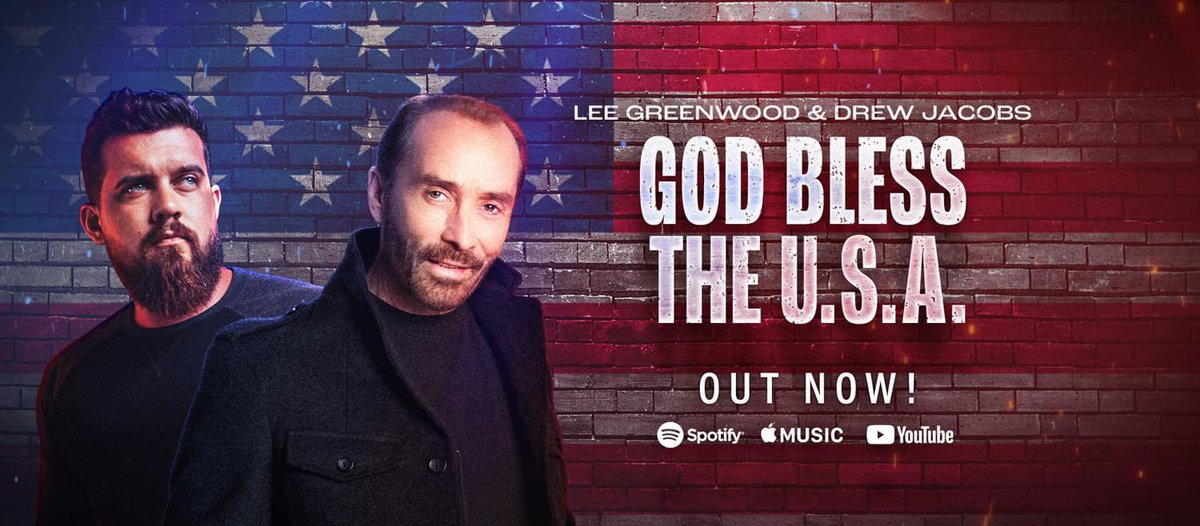 TheLeeGreenwood's tweet photo. NOW AVAILABLE!

Download: https://t.co/UE9BLoR6Ar  

#GodBlessTheUSA #America #USA 

@DrewJacobsMusic @ConservativeOG https://t.co/NuMBVFEDbx