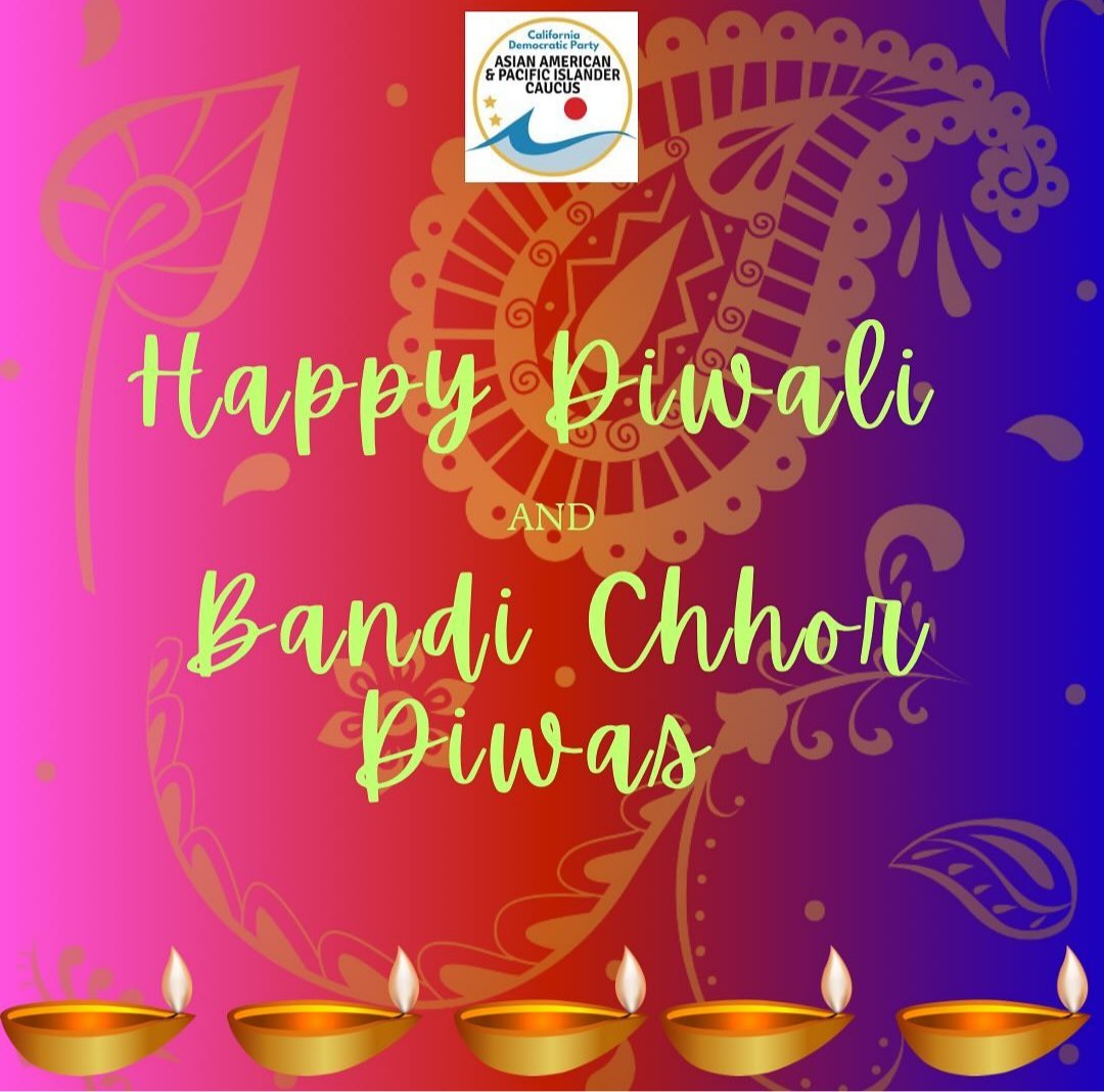 Happy Diwali &amp; Bandi Chhor Diwas!
A time to celebrate the triumph of good over evil, knowledge over ignorance, &amp; leaving nobody behind. These concepts have special significance this year as we get out the vote &amp; thinking about the America we would like for future generations.