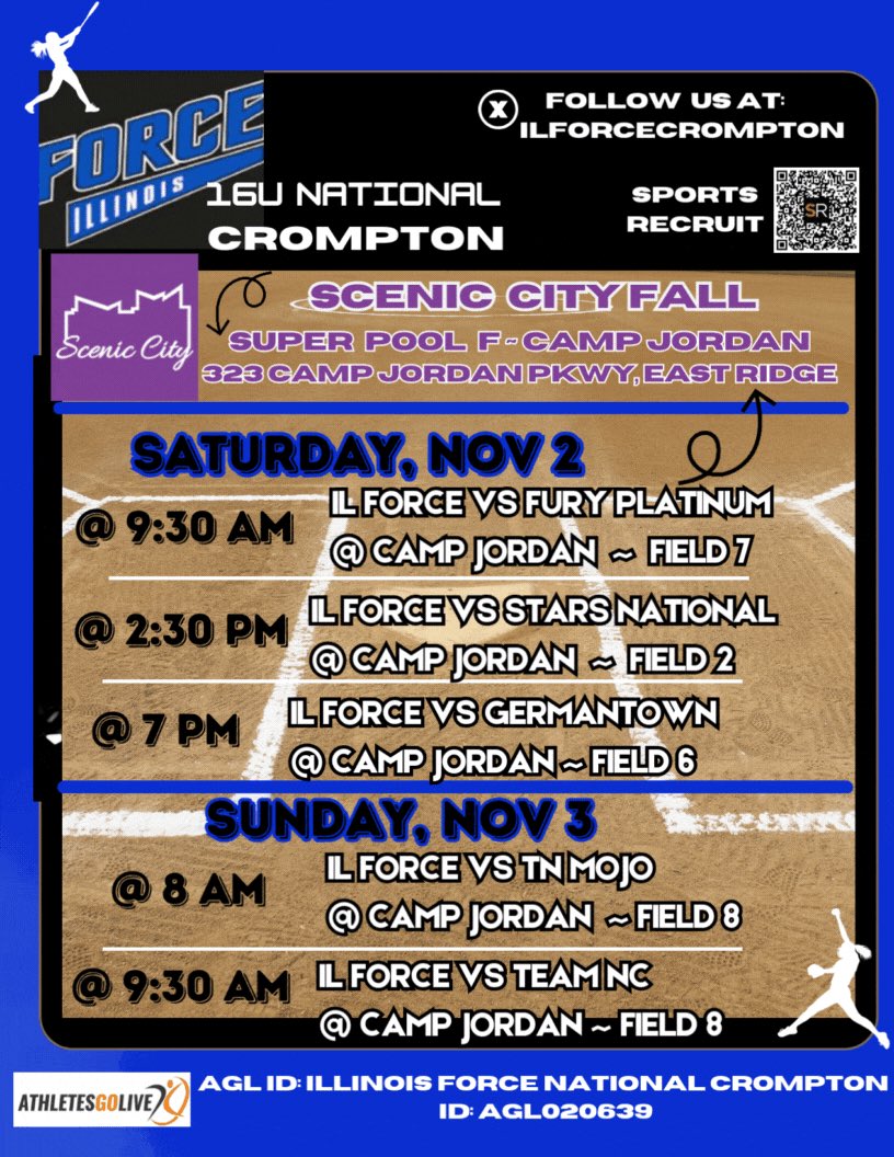 Can't wait to be back on the field this weekend in Chattanooga, TN! Come check us out!!!