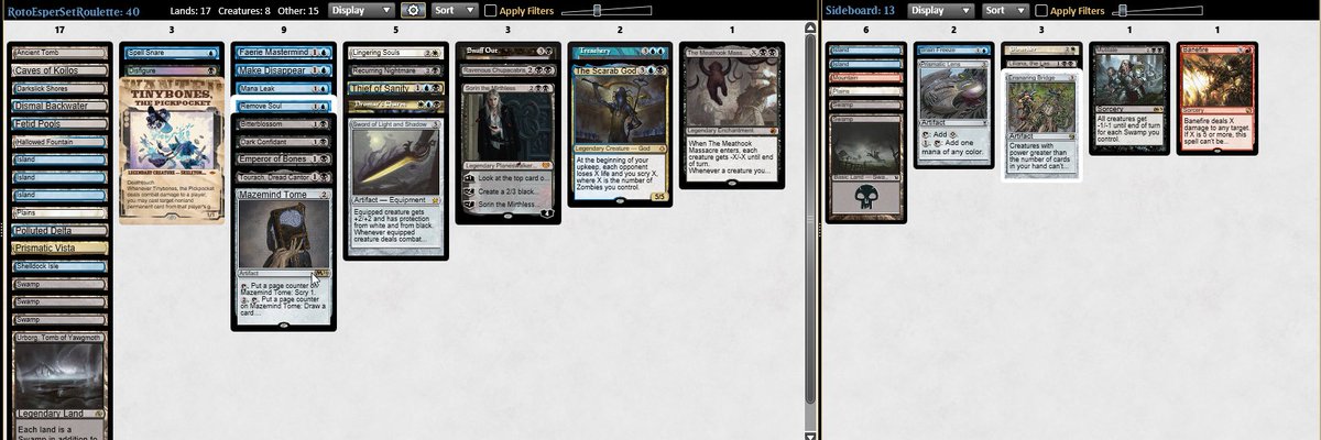 Set roulette roto #3. 2-1 with this one so far. Draft did not go well this time but I got a stew.