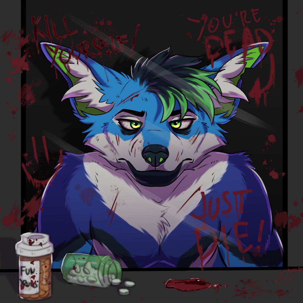 Russelldafox's tweet photo. "Why don't i just die"
 
Happy Halloween 🎃 https://t.co/VNaaqEr3gw