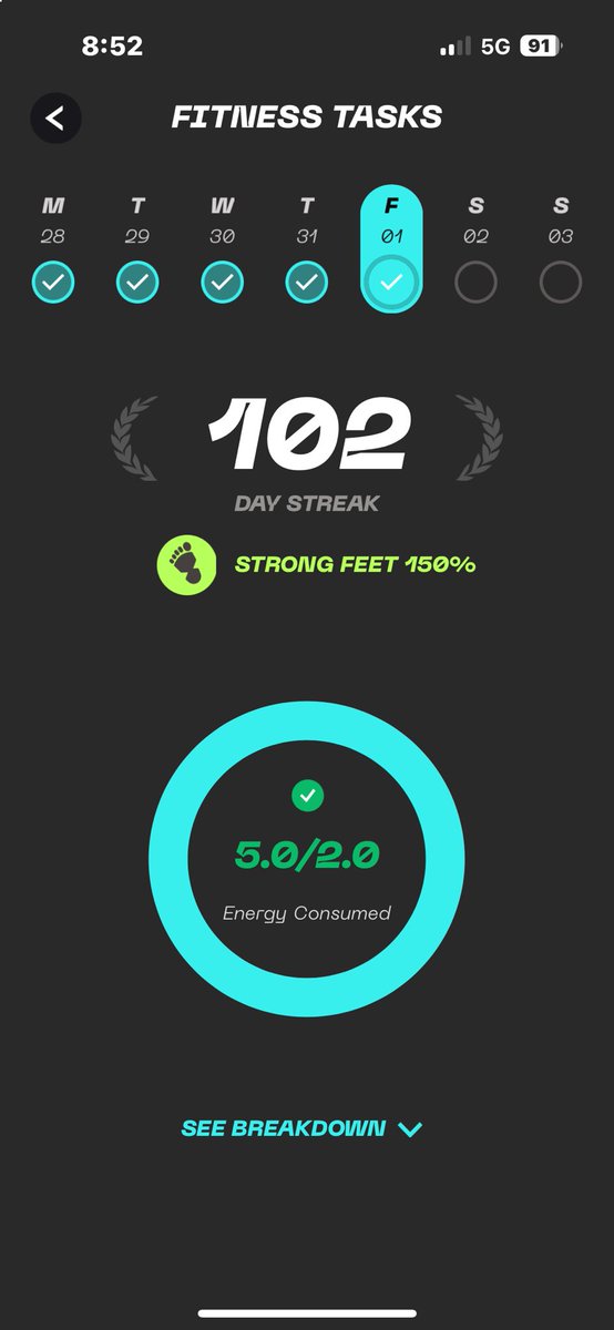 TheGreekQue3n's tweet photo. Daily check in!
#STEPNGO
@Stepnofficial
#fsl #betatest #fitness #movetoearn #wellness #walktoearn #stepn #stepngoer #stepngreece #stepnaustria #stepngermany #walk #run #crypto #web3 #gmt #GGT #sport #STEPNEveryDay #STEPNisFamily #fslchampion https://t.co/XL1yms05dV