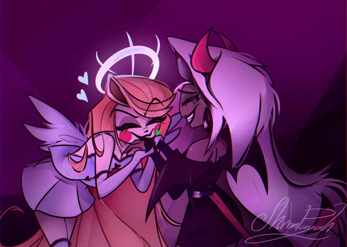 "Muah!" 💚
#hazbinhotel #hazbinhotelfanart #chaggie #hazbinhotelcharlie #hazbinhotelvaggie