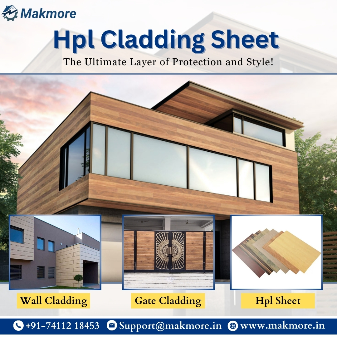 Makmore6's tweet photo. 🌟 HPL Cladding Sheet: The Ultimate Layer of Protection and Style! 🌟
 
📞 For inquiries, call us at +91-74112 18453
🌐 Explore more at https://t.co/3K6jmaiZrz

#MakMore #HPLCladding #Home #HPLSheets #WallCladding #GateCladding #StylishProtection #HPL https://t.co/r6XqpUnv8i
