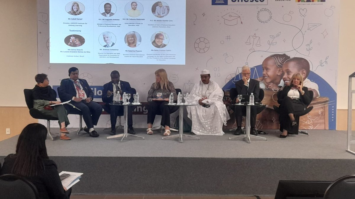 DrSukantaBJP's tweet photo. Spoke at the Global Education Meet by @UNESCO during the G20 Education Ministers Meeting in Fortaleza.

 Reaffirmed India’s commitment to making education accessible for all, as envisioned by PM @narendramodi Ji—because youth and adult literacy are keys to sustainable development.

We’ve launched initiatives like NEP 2020 and ULLAS, creating pathways for inclusive, quality education.

 India has made remarkable progress—boosting school enrollments, empowering marginalized communities, expanding digital learning through platforms like DIKSHA, and launching Swayam for free online courses. 

Together, we are steadily moving toward SDG Goal 4, building a brighter, more equal future for everyone.
