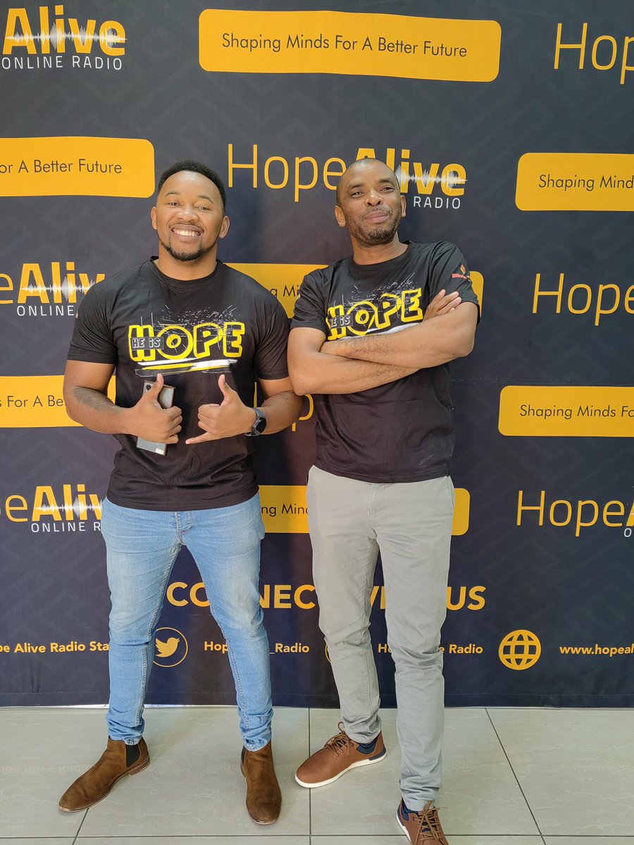 HopeAlive_Radio's tweet photo. Welcome to #HeIsHope24  Takeover with Luyanda and Khustaz on #HopeAliveRadio. 

#HeIsHope https://t.co/e1ekbcXsN8