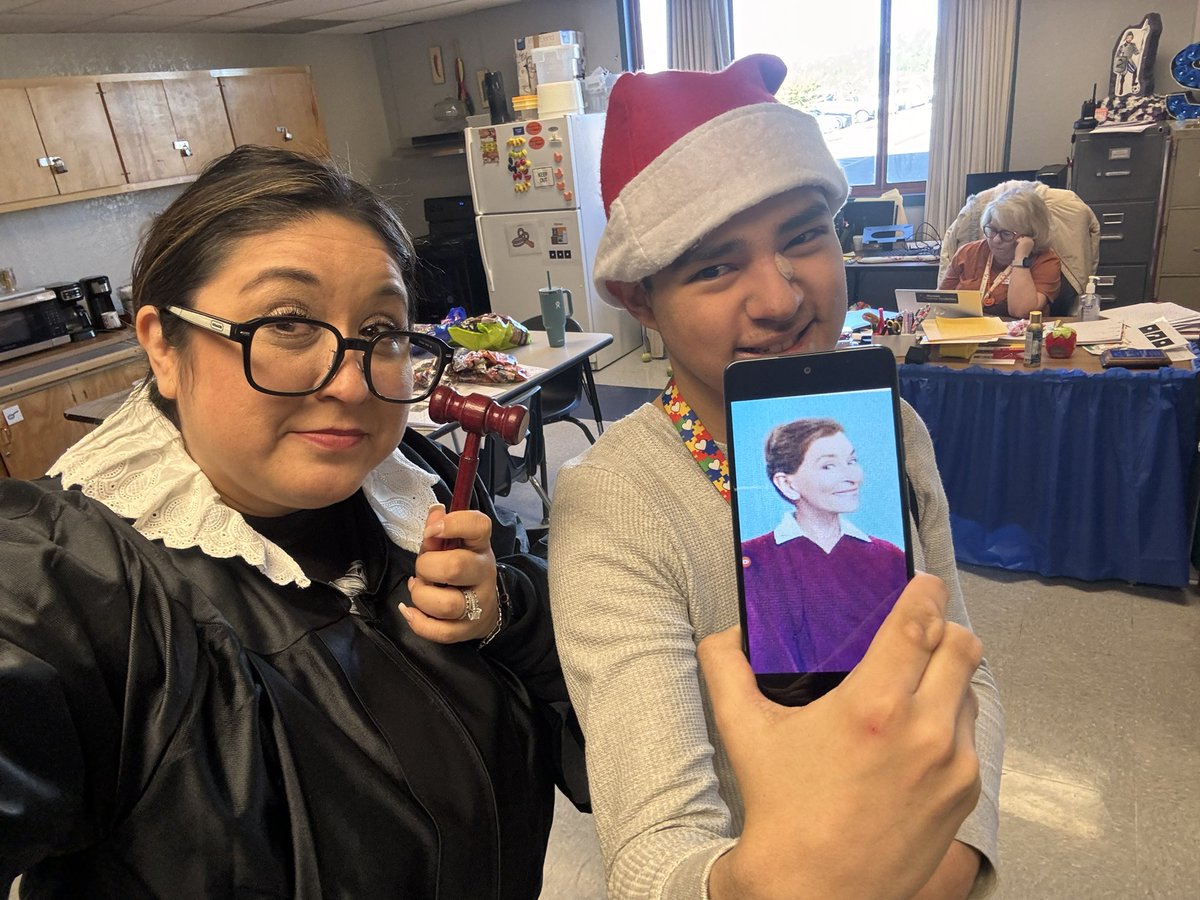 Surprised a student dressed as his favorite person, Judge Judy! His reaction was priceless. 😍👩🏻‍⚖️ “It's not how much we give but how much love we put into giving" -Mother Theresa