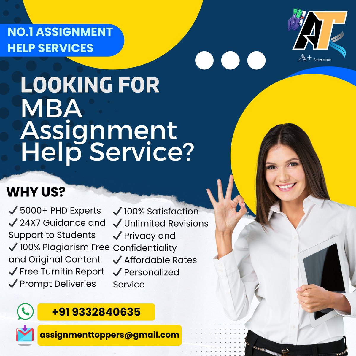 assignment5346's tweet image. Are you feeling the pressure from complex assignments and tight deadlines? 🤯 Don’t worry! AssignmentToppers is here to boost your grades and relieve your stress. 📈✅
👉 Call/WhatsApp us at: +91 9332840635
👉 Email: assignmenttoppers@gmail.com
#AssignmentHelp #AssignmentWriting