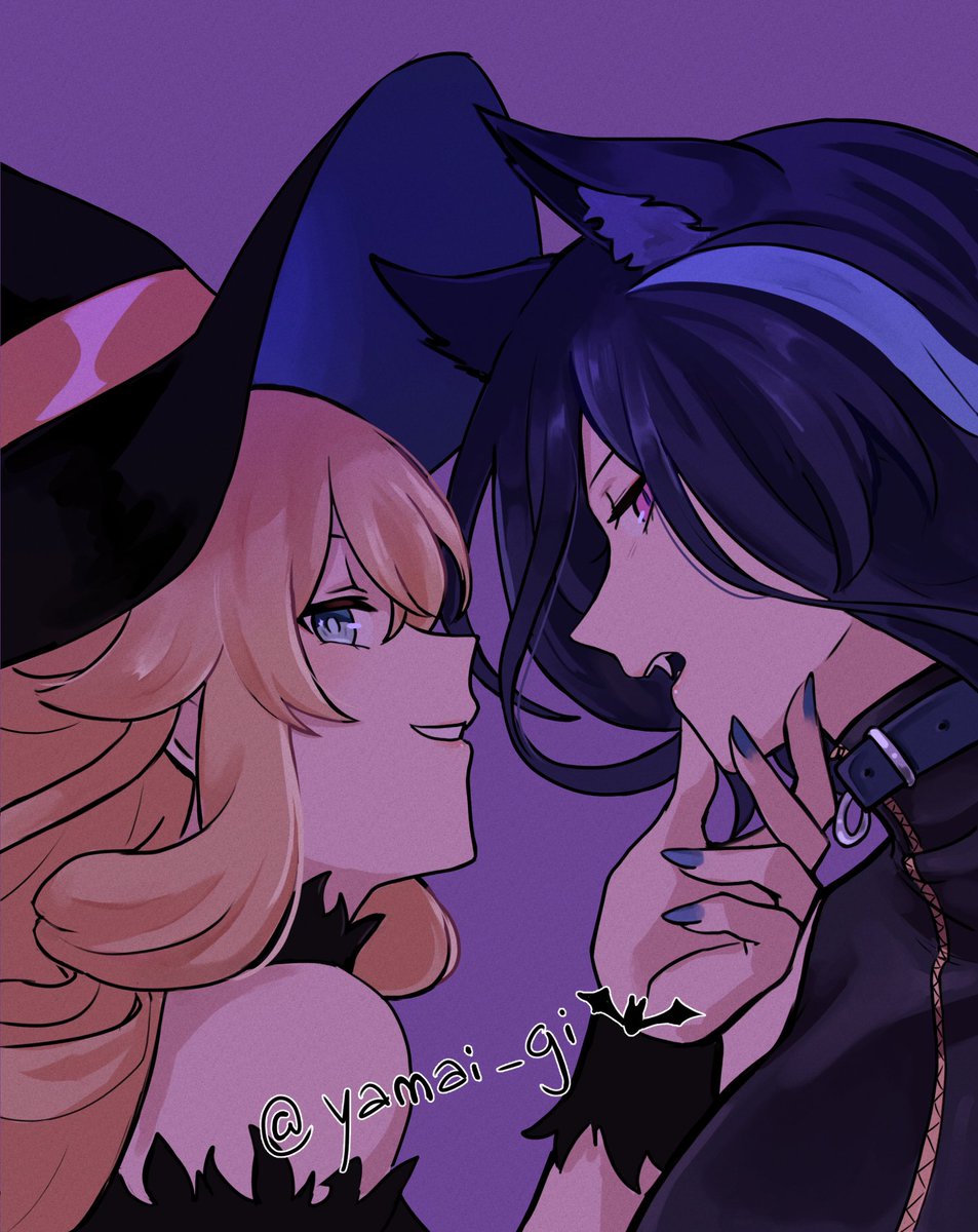 a witch and her familiar 🎃 #clorivia