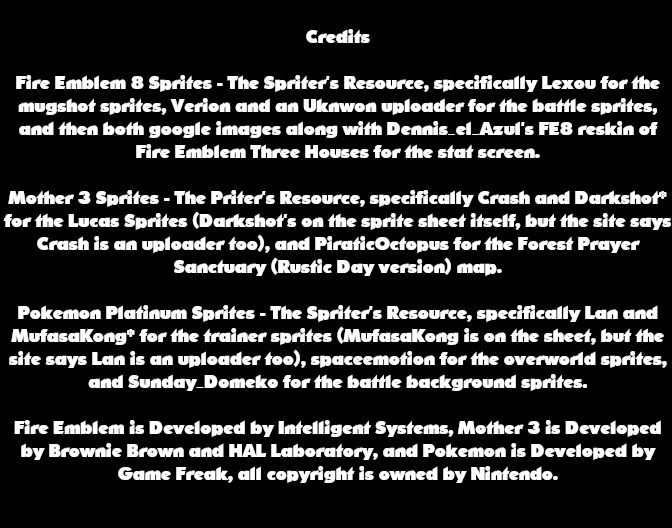 1CrazyFoxx1's tweet photo. What's that? You want MORE Luce you say? (I assume you say)

Well, how about some Nintendo RPGs!

#Luce #FireEmblem #FireEmblem8 #FireEmblemTheSacredStones #Earthbound #mother3 #Pokemon #PokemonPlatinum https://t.co/RF91FSoo8P