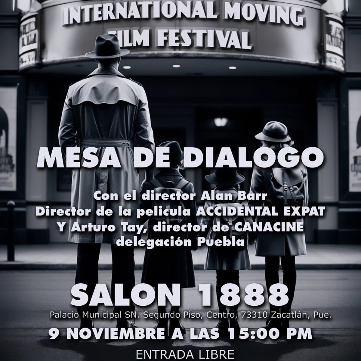 ArturoTay's tweet photo. Sábado 9 de noviembre Zacatlán de las manzanas 🍎 📽 @Gob_Zacatlan
Una plática sobre la película @AccidExpatFilm
Nos vemos allá 3 pm.

#accidentalexpatfilm #micineyyo #moviemaking #premios #festivaldecine #FilmFestival #díasdecine #accidentalexpat
https://t.co/IBv2pwUXdP https://t.co/EuZ26FnwbR