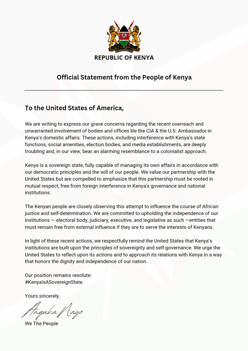 CivicEdKenya's tweet photo. Hear ye! Hear ye!
We, the People, have spoken!
@WilliamsRuto @USAmbKenya @SafaricomPLC @PeterNdegwa_
#KenyaIsASovereignState
#EnoughIsEnough
#MustGo
#FreeAoko https://t.co/bD5Phmr6Mo