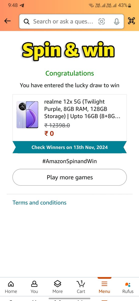 IamMasudParvez's tweet photo. #AmazonSpinandWin https://t.co/5HwORwmSOZ