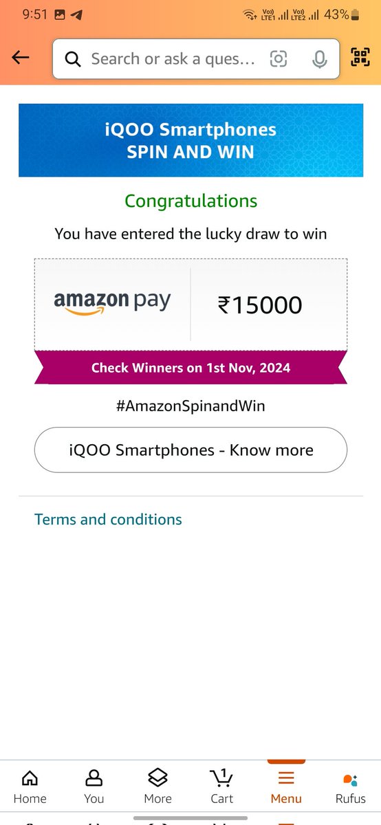 IamMasudParvez's tweet photo. #AmazonSpinandWin https://t.co/RNIZK3F6x7