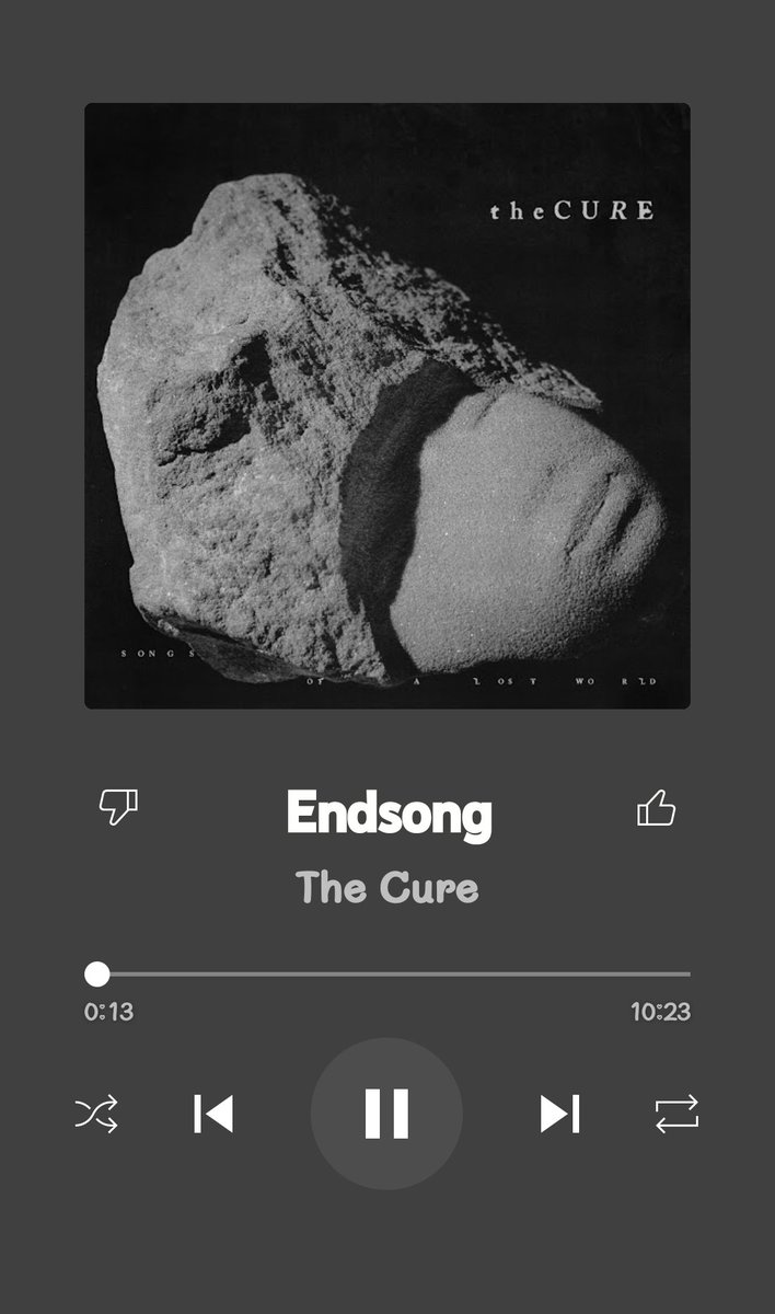 #endsong  #thecure отвал башки. Вернулся в 1992й год