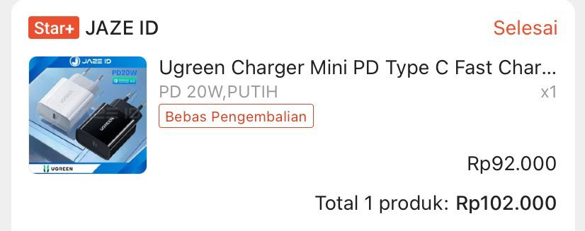 everyuneed's tweet image. WTS

KEPALA CHARGER UGREEN 75K