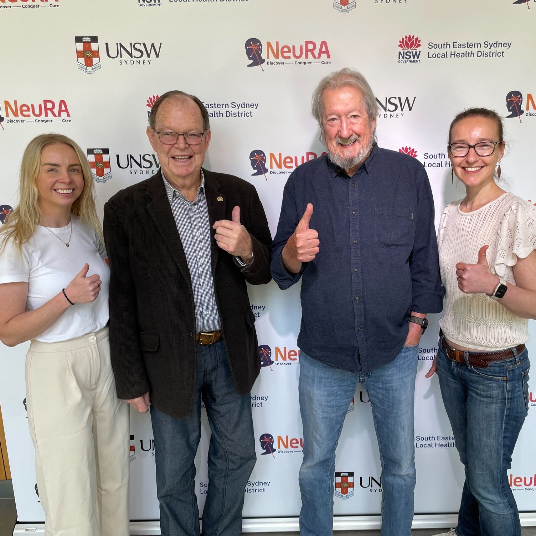 NeuRA (Neuroscience Research Australia) (@neuraustralia) on Twitter photo Last week, we welcomed actor <a href="/michaelcaton/">Michael Caton</a> and Bob Barnes from the Rotary Club of Lismore to NeuRA.
During their visit, they caught up with Prof <a href="/delbaere_kim/">Kim Delbaere</a> and Alicia Brown from our Falls, Balance, and Injury Research Centre to learn more about our work in #falls prevention. Last week, we welcomed actor <a href="/michaelcaton/">Michael Caton</a> and Bob Barnes from the Rotary Club of Lismore to NeuRA.
During their visit, they caught up with Prof <a href="/delbaere_kim/">Kim Delbaere</a> and Alicia Brown from our Falls, Balance, and Injury Research Centre to learn more about our work in #falls prevention.