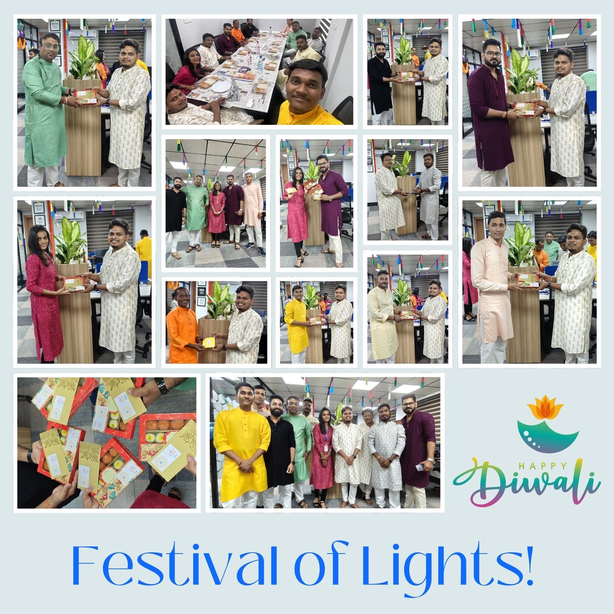 arroboticsindia's tweet photo. Celebrating Diwali with the amazing AR Robotics team was an absolute delight! From vibrant decorations🪔 and a delicious festive lunch to the sparkle of crackers 🎇, every moment was filled with joy and togetherness. Happy Diwali! 🌟

#happydiwali #diwalicelibration #arrobotics https://t.co/KRSGiHHxSn