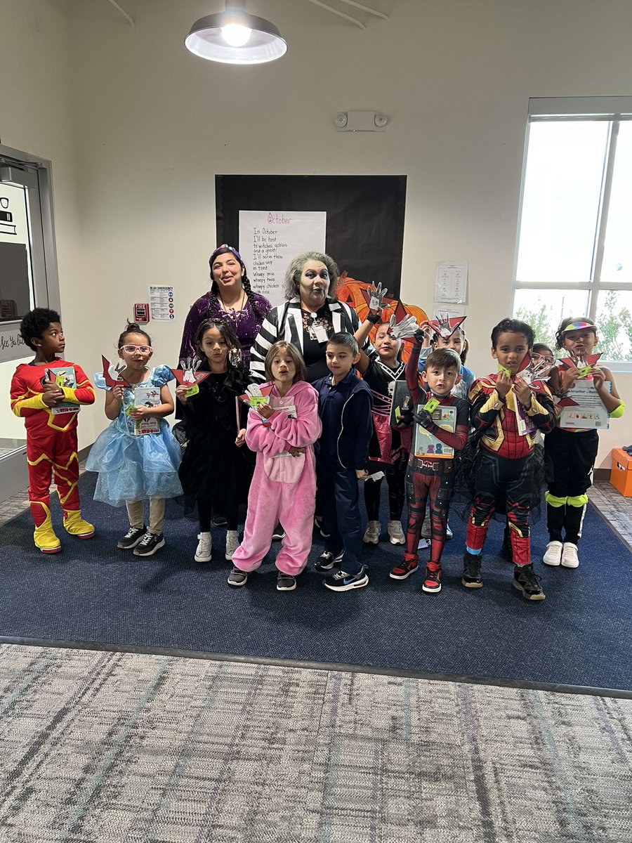 Smiles all around! Can we wear costumes all the time?!
