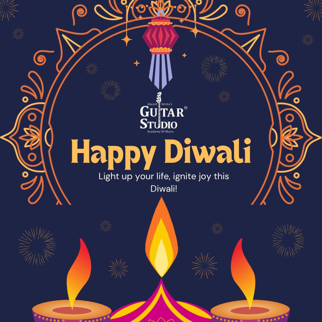 avguitarstudio's tweet image. 🪔✨ Wishing you a Diwali filled with light, music, and joy! May this festival bring harmony and success into your life. Happy Diwali from AVGS! 🎶 

#happydiwali #avgs #akasshvermasguitarstudio #musicacademy #musicshop