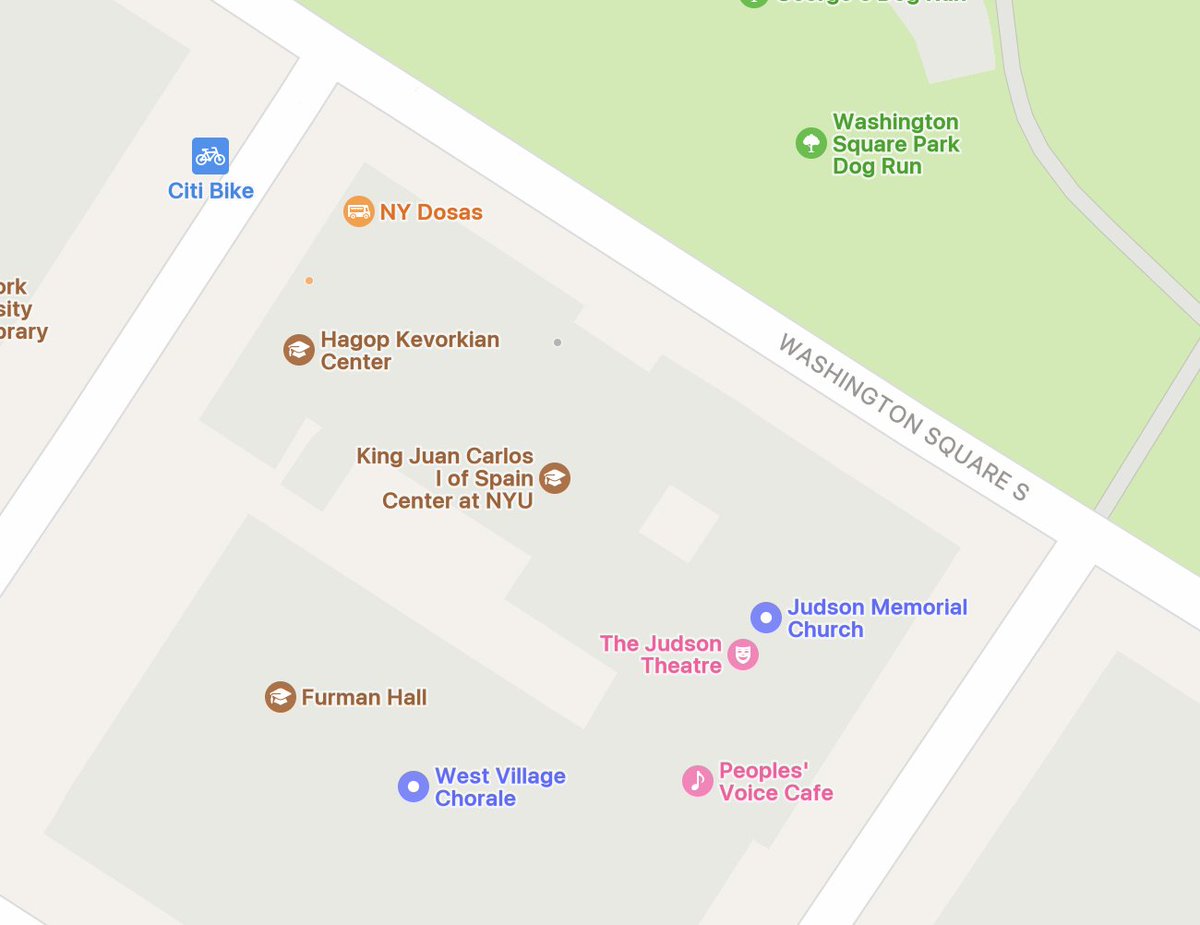 damianrollison's tweet photo. @gsterling It's very similar in appearance but here's a bit of Greenwich Village from Apple Maps: https://t.co/6bf1lbwUz5