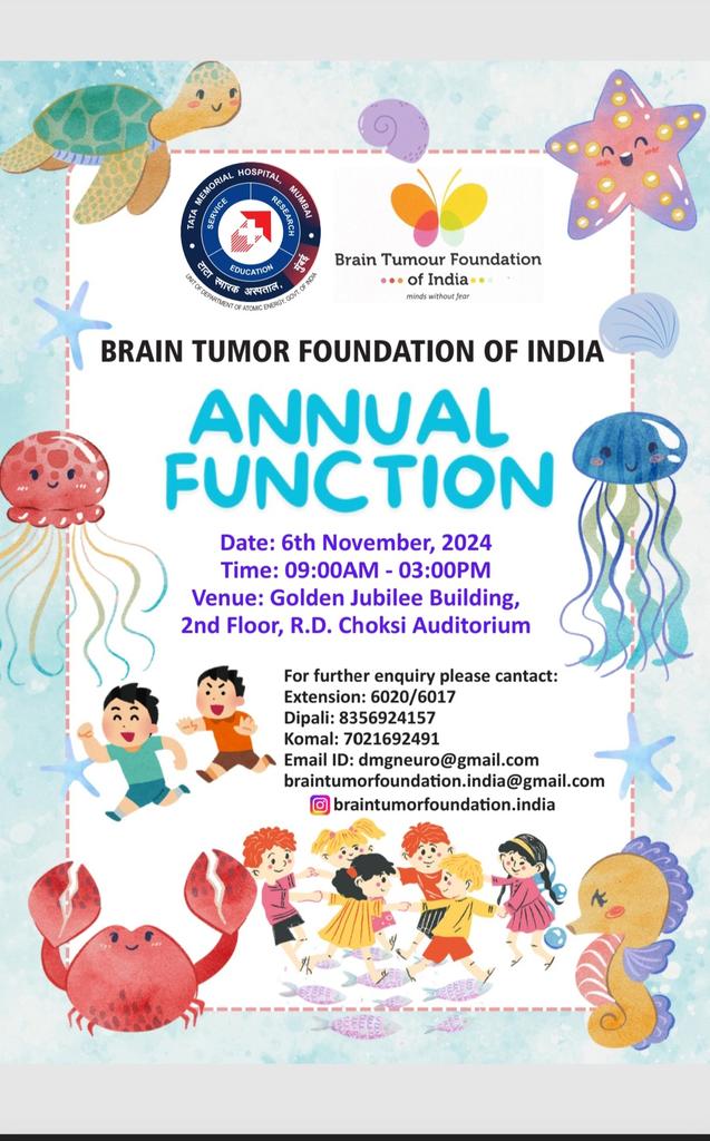 BTFI4's tweet photo. Looking forward to joining everyone at the upcoming art festival for survivors on November 6th. It’s going to be such a special day! I am excited to see you all there. @RadOncTMC @TataMemorial @ACTREC_TMC @cspramesh #DrTejpal #DrGirish @StJudeChildCare @theIBTA https://t.co/BSxAMWiN1L