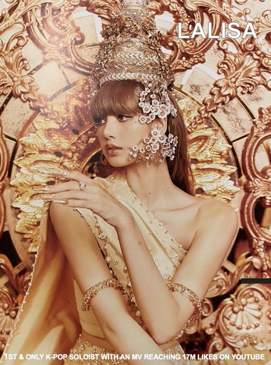 WORLDMUSICAWARD's tweet photo. #LISA is the 1st and Only K-Pop Soloist of the Decade and Female K-Pop Soloist of All time to have a Music Video reach 17 Million likes ("LALISA") on YouTube! 💪🥇🇰🇷👩‍🎤📽️💥1⃣7⃣Ⓜ️❤️🔥🐐👑💛 
@wearelloud @BLACKPINK https://t.co/hpd5zzVUzw