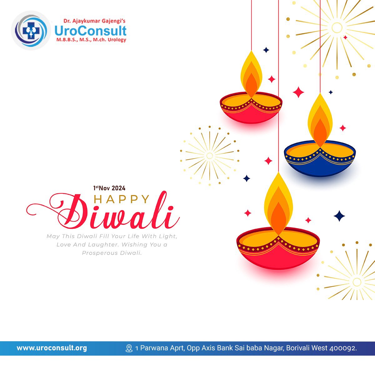 ConsultUro's tweet photo. HAPPY DIWALI 

#diwali #diwali2024 #DiwaliCelebration #diwaligifts #FestivalOfLights #festivalvibes #indianfestival #firecrackers #happiness https://t.co/W9AESqTi0d