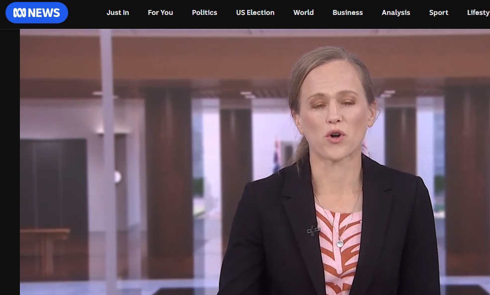 Thefinnigans's tweet photo. Melissa Clarke @abcnews is a gold plated LNP #Fangal who once said "We won" on election night #afternoonbriefing https://t.co/FR1KP4AARZ