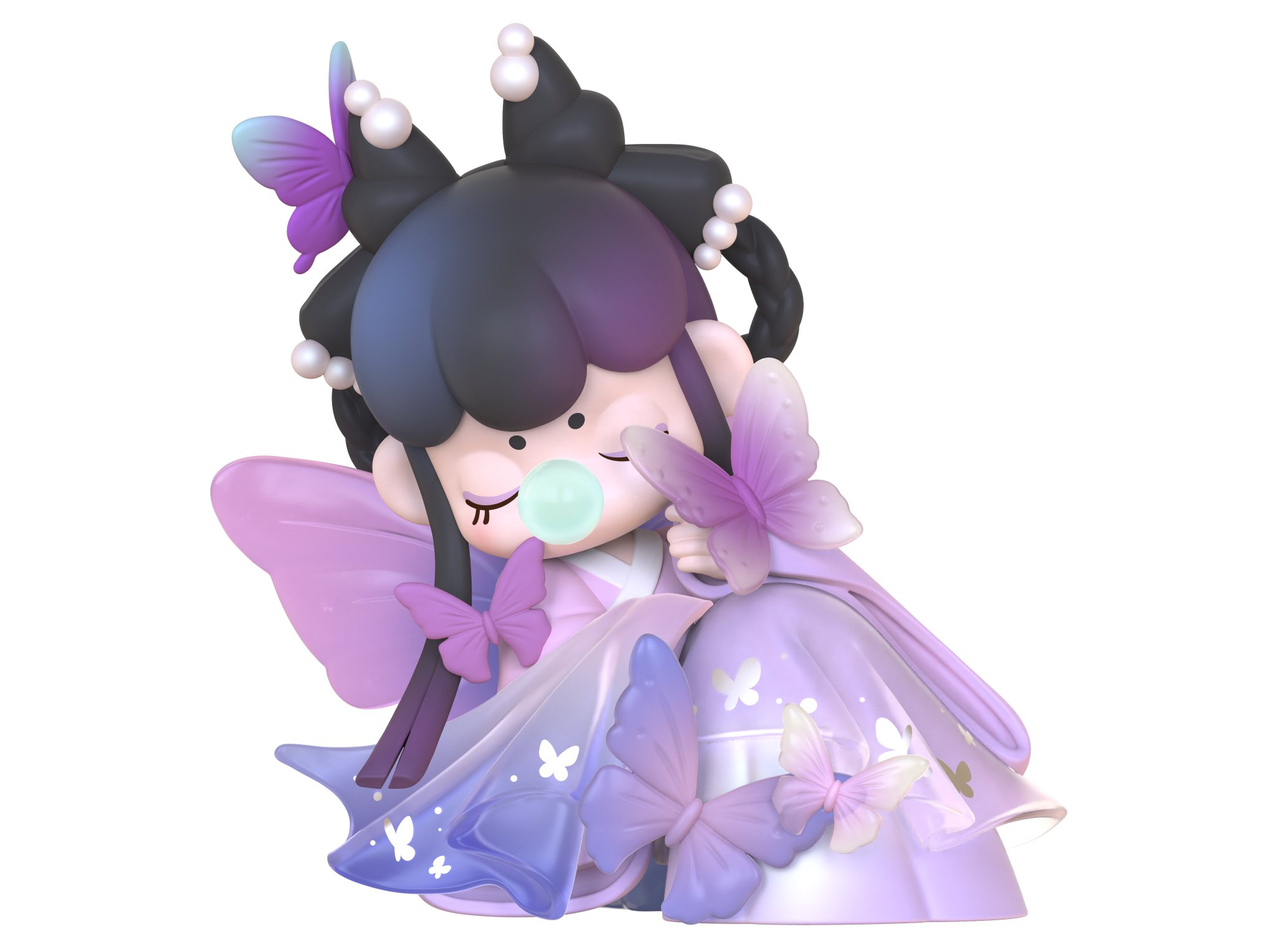 Nanci 詩情画意 莊生曉夢迷蝴蝶 Butterfly Lingering 庄生晓梦迷蝴蝶| 诗情画意系列徽章- Nanci囡茜- Rolife若来｜千岛