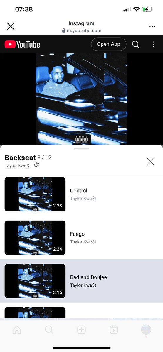 taylor_kwest's tweet photo. Debut mixtape out now 🥶💙 https://t.co/Tmy7At5aOC