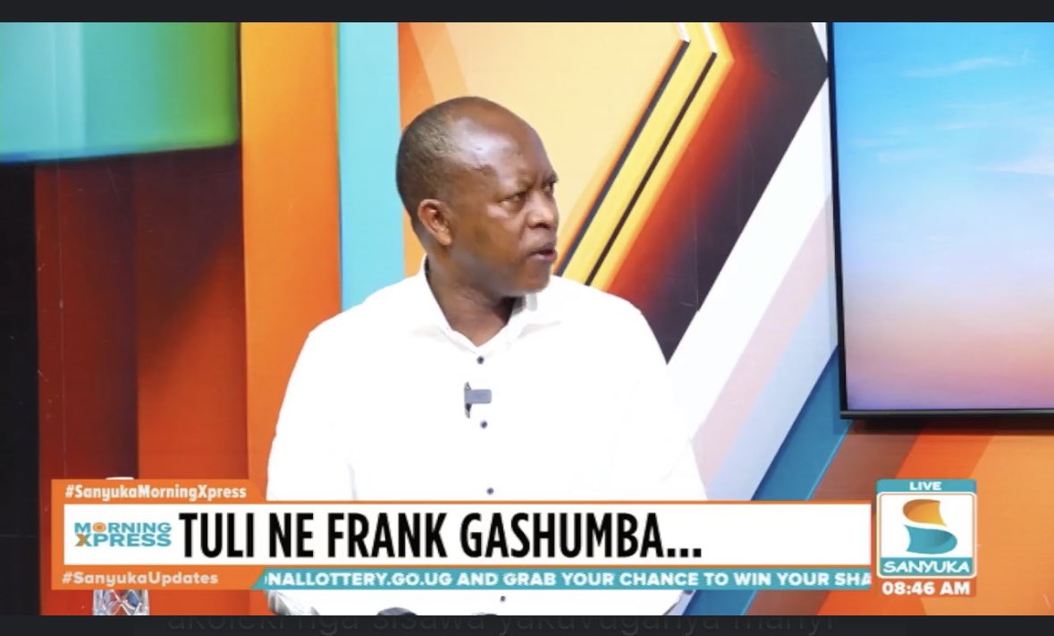 Are there people in the struggle who build gold-plated houses? How can you tell me you want to remove the ruling government when you live in luxury and fly first class?- Frank Gashumba 

#SanyukaMorningXpress  #SanyukaUpdates