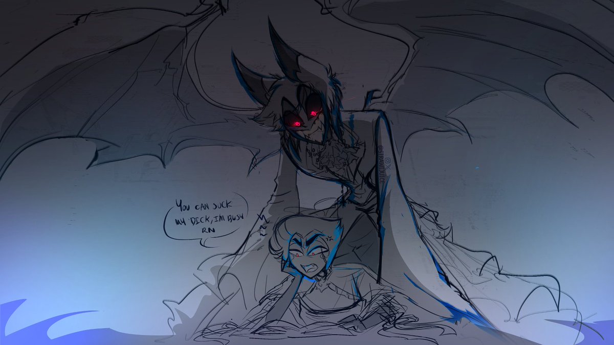 strawijuice's tweet photo. Happy halloween! i could only do a sketch srryz!🎃 #HazbinHotel  #radioapple #RadioAppleTrickorTreat https://t.co/kJlGS7oXeU