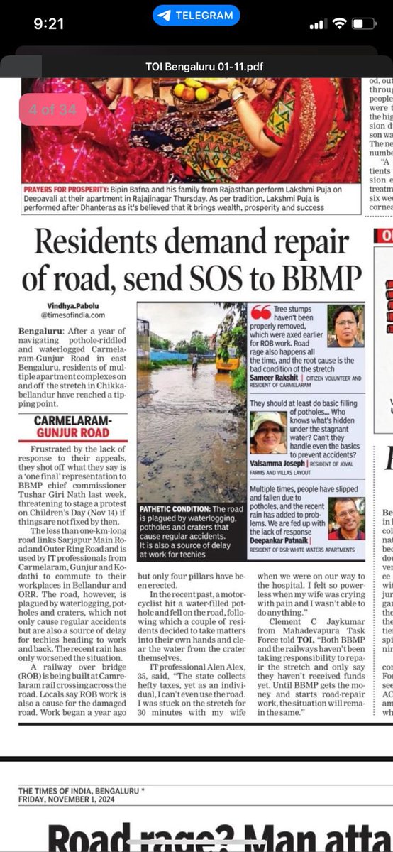 carmelaramunite's tweet image. @CMofKarnataka @DKShivakumar @drmsbc @SWRRLY @osd_cmkarnataka @bbmpcommr @BBMPCOMM @MALimbavali All pls read this news and reminding you to perform your duty.