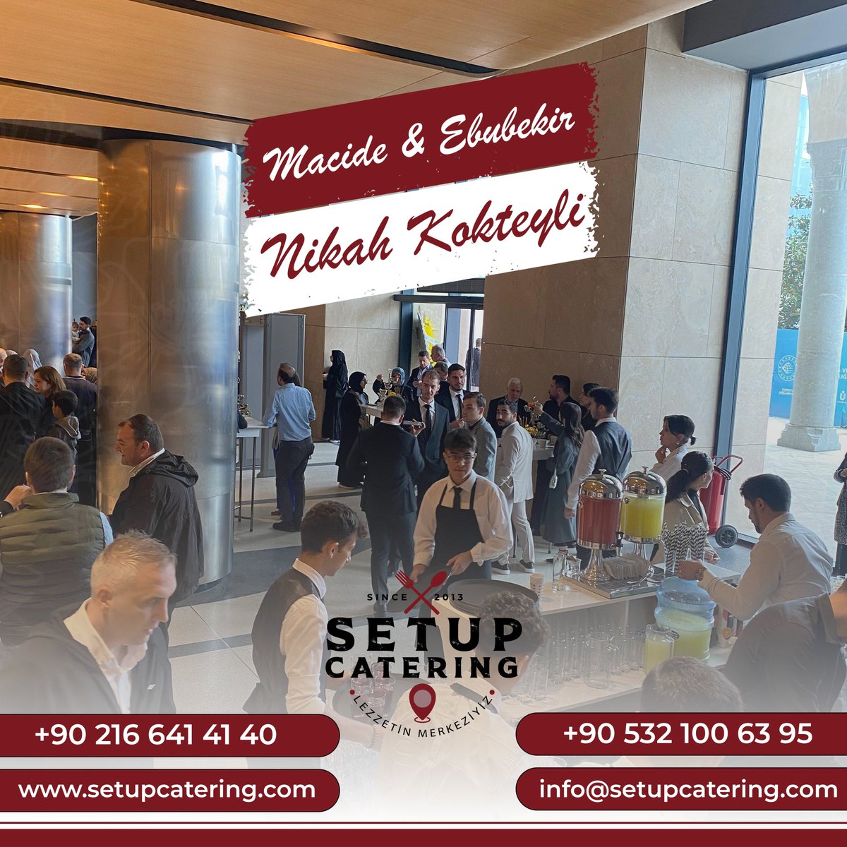 SetupCatering's tweet photo. 📍Çamlıca, Üsküdar 

13/10/2024 - Macide &amp; Ebubekir Nikah Daveti 🎉🥂

Profesyonel Ekibimiz ile Catering ve Etkinlik Organizasyonunu Yaptığımız Davetlerde, Şıklık ve Mükemmelliği Bir Arada Sizlere Sunmaktan Mutluluk Duyuyoruz.

Özel Davetlerinizde Setup Catering Sizlerle… https://t.co/mMBU11kEtf