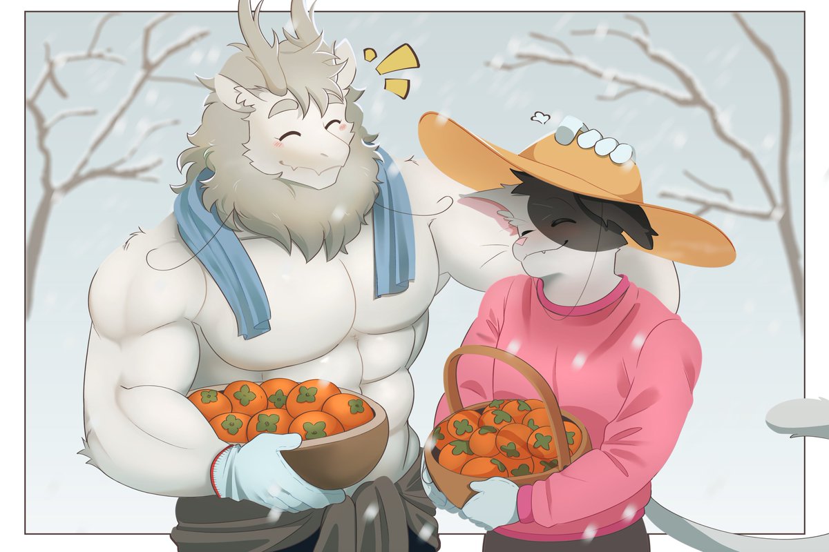 Ma2rkyy's tweet photo. Its still mind boggling that the author drop a half nude pic of him in new year and i have to immediately goes "oh shit gotta give him a hand" 👁👄👁
🎨: @WENKTOT 
#非人哉
#feirenzai https://t.co/TSkcQOmh9Z