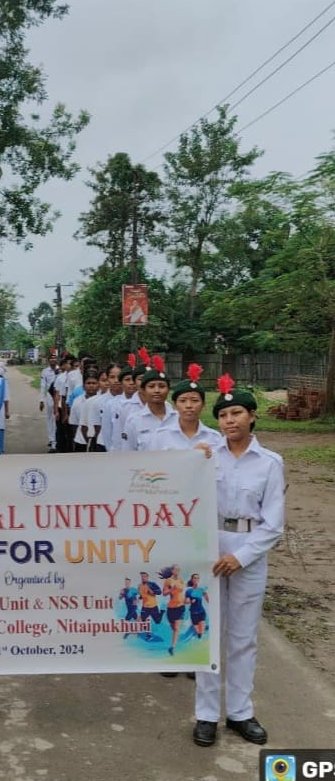 nccner's tweet image. HCDG College/ 49A Naval NCC Unit, Sivasagar! 🚩

Our cadets joined the March for Unity on 31 Oct 24 honoring Sardar Patel’s legacy of strength and unity. Together, we stride toward a united and resilient India! 🇮🇳💪

#MarchForUnity #49ANCC #UnityInDiversity #Sivasagar
