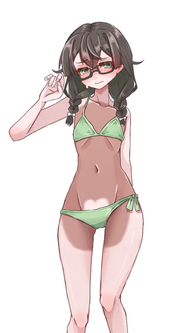 #あなたが描いた貧乳と巨乳を戦わせる良きタグが流れてきた。先輩vs後輩 