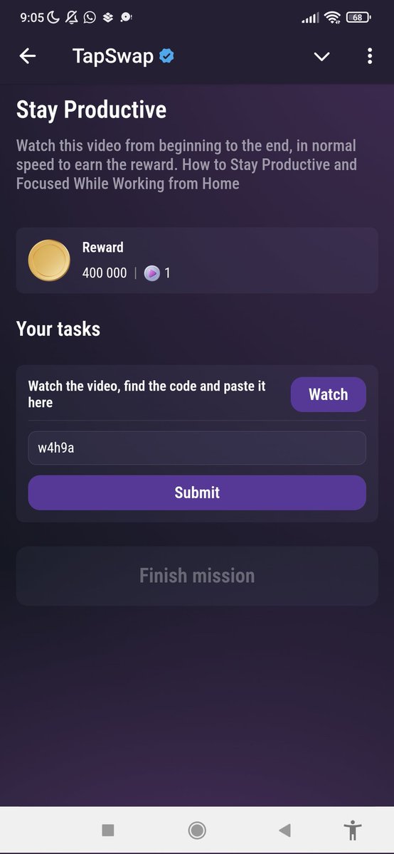 VaveylaCrypto's tweet photo. SOLVED! Tapswap Code's 1 November 📅

■ - Art Into a Thriving Online Business
☞ - k9swd

■ - Gaming into Cash
☞ - l4le1t

■ - Game Playtesting
☞ - g8wqa

■ - Stay Productive
☞ - w4h9a

#TAPSWAP #TapSwapCode
#tapswapcodes https://t.co/xGjxQGNoCx