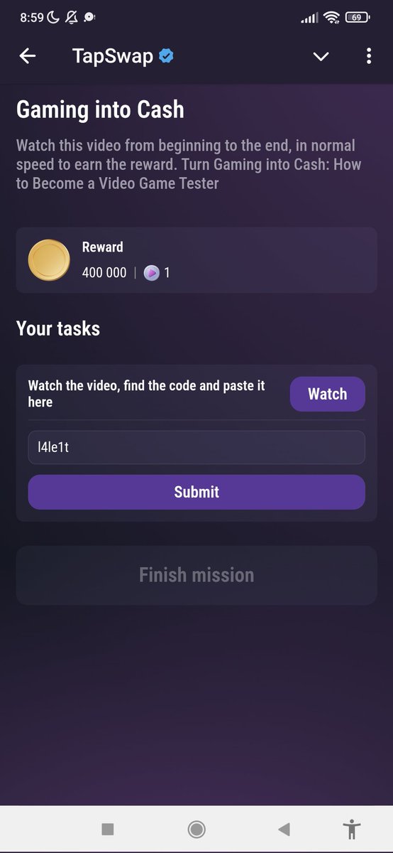VaveylaCrypto's tweet photo. SOLVED! Tapswap Code's 1 November 📅

■ - Art Into a Thriving Online Business
☞ - k9swd

■ - Gaming into Cash
☞ - l4le1t

■ - Game Playtesting
☞ - g8wqa

■ - Stay Productive
☞ - w4h9a

#TAPSWAP #TapSwapCode
#tapswapcodes https://t.co/xGjxQGNoCx