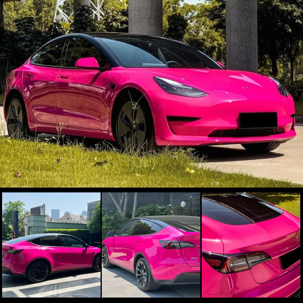 tomclarance1's tweet photo. #carfilm
#carwrap
#vinylwrap
#Car 
     PET Gloss Magenta, Your own special Red color to be installed on your car body, Still feeling Royal and Romantic.
   https://t.co/lGnOFhn2O4 https://t.co/rVUsqcXiVc