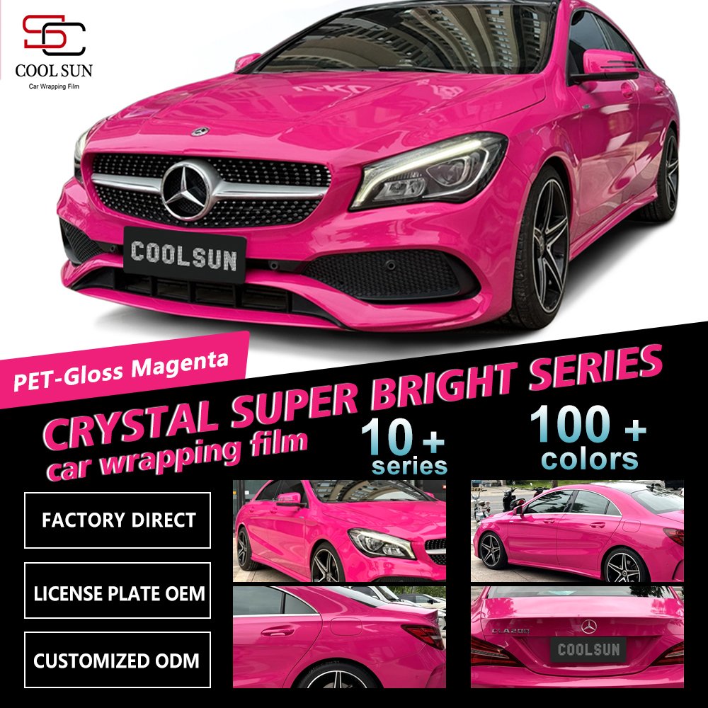 tomclarance1's tweet photo. #carfilm
#carwrap
#vinylwrap
#Car 
     PET Gloss Magenta, Your own special Red color to be installed on your car body, Still feeling Royal and Romantic.
   https://t.co/lGnOFhn2O4 https://t.co/rVUsqcXiVc